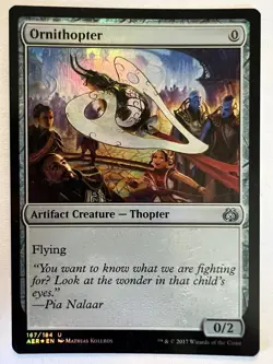 Ornithopter - FOIL - MTG Aether Revolt - LP Uncommon Artifact Creature Thopter - Image 1