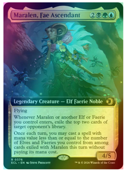 Maralen, Fae Ascendant - Foil - Extended Art Lorwyn Eclipsed MTG - Image 1