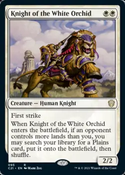 Knight of the White Orchid [Commander 2021] Magic MTG - Image 1