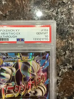 Pokemon M Mewtwo EX 159/162 Full Art 2015 XY Breakthrough GEM MINT PSA 10 MEGA - Image 4
