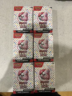 Pokemon TCG 151 Scarlett & Violet Booster Bundle X6 - SEALED & IN HAND 820650853210 - Image 1