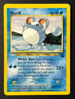 Marill 29 WOTC Black Star Promo - Pokemon Card LP - Image 1