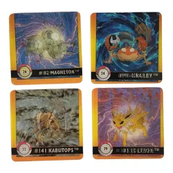 Lot Of 4 PokeMon Action Flipz Cards Nintendo Artbox 1999 - Image 1
