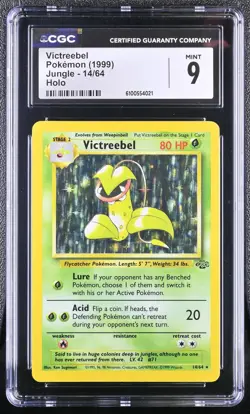 POKEMON 1999 Jungle Unlmited Holo VICTREEBEL 14/64 ⭐CGC 9 MINT⭐ - Image 1