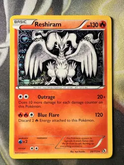 *VINTAGE* Pokemon TCG Reshiram 28/113 Black & White Legendary Treasures Holo - Image 1