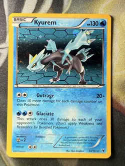 *VINTAGE* Pokemon TCG Kyurem 34/101 (Cosmos Holo) B&W Noble Victories Promo - Image 1