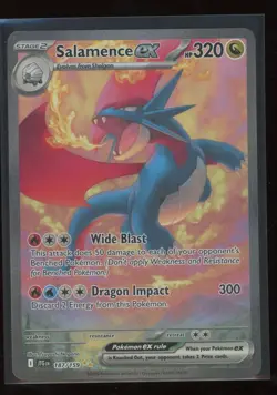 2025 Pokemon Scarlet & Violet Journey Together Salamence ex Secret Rare #187/159 - Image 1
