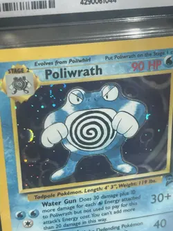 CGC 8.5 Poliwrath Holo 15/130 Pokemon 2000 Base Set 2 - Image 4