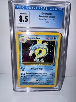 Pokemon Slab Gyarados Base Set 2 Holo 7/130 CGC 8.5 NM+ 2000 - Image 5