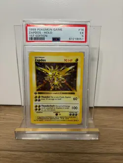 Pokemon Base Set 1st edition Zapdos Holographic 16/102 Psa 5 - Image 1