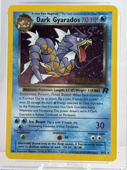 Dark Gyarados Team Rocket Holo 8/82 Prerelease Promo Pokemon CGC Grade 9.0 MINT - Image 2