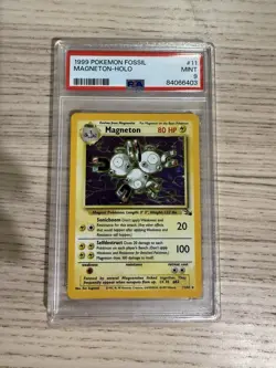 1999 Pokemon Fossil Magneton Holo 11/62 PSA 9 Mint Vintage WOTC - Image 1