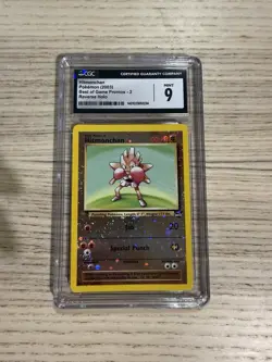 Hitmonchan Pokemon 2003 Best of Game Promo #2 Reverse Holo CGC 9 Mint - Image 1