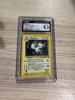 Magneton Pokemon 1999 Fossil Holo 11/62 CGC 8.5 NM/Mint+ WOTC - Image 1