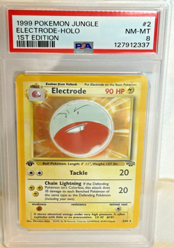 1999 Pokemon Jungle Electrode Holo 1st Edition PSA 8 - Image 1