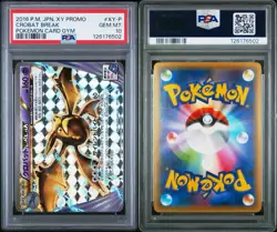 New Cert PSA 10 Crobat BREAK XY-P Prize Promo Pokemon Japanese Gym Battle - Image 3