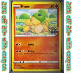 Numel 013/078 Pokemon GO English regular 2022 - Image 1