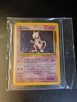 Pokemon TCG Mewtwo Base Set 10/102 Holo 1999-2000 Wizards Base Set Copyright... - Image 1