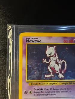 Pokemon TCG Mewtwo Base Set 10/102 Holo 1999-2000 Wizards Base Set Copyright... - Image 2