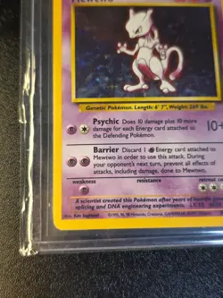 Pokemon TCG Mewtwo Base Set 10/102 Holo 1999-2000 Wizards Base Set Copyright... - Image 5