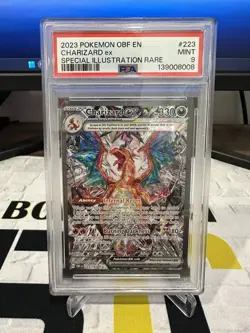 2023 POKEMON OBF EN-OBSIDIAN FLAMES SPECIAL ILLUSTRATION RARE CHARIZARD EX PSA 9 - Image 1
