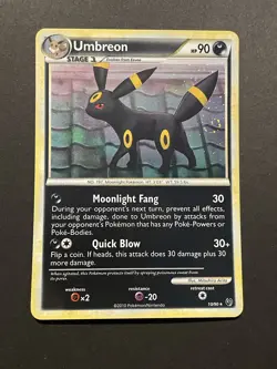 Pokemon Umbreon 10/90 Undaunted Holo DOUBLE SWIRL! - Image 1