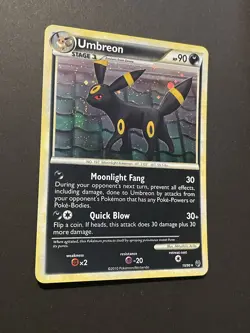 Pokemon Umbreon 10/90 Undaunted Holo DOUBLE SWIRL! - Image 2