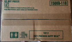 POKEMON 25TH ANNIVERSARY SEALED CASE OF 150 PACKS MCDONALDS 2021 TOY 2 VERY RARE - Image 1