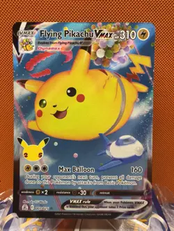 Pokemon TCG Flying Pikachu VMAX 007/025 Celebrations Full Art Ultra Rare 1518 - Image 1