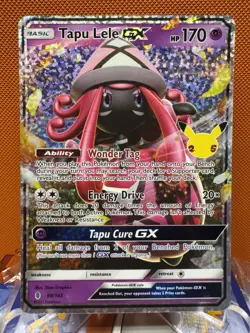 Pokemon Tapu Lele GX Celebrations Classic Collection Holo 60/145 #1591 - Image 1