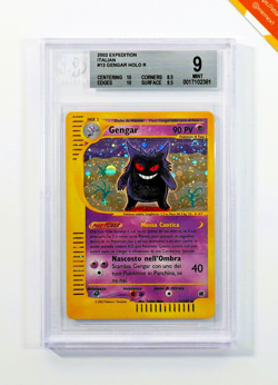 Pokemon BGS 9 Gengar #13 Holo Expedition 2002 Italiano - Image 1