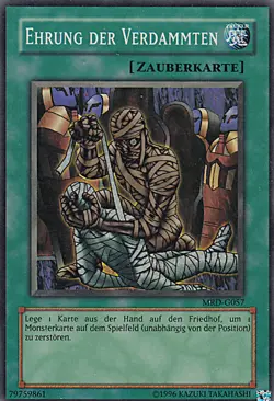 YU-GI-OH, EHRUNG DER VERDAMMTEN, SR, MRD-G057, TOP - Image 1