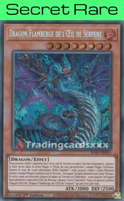 Yu-Gi-Oh! Dragon Flamberge de l'OEil de Serpent : SE RA03-FR033 - Image 1