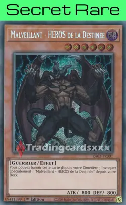 Yu-Gi-Oh! Malveillant - HEROS de la Destinee : SE RA03-FR001 - Image 1