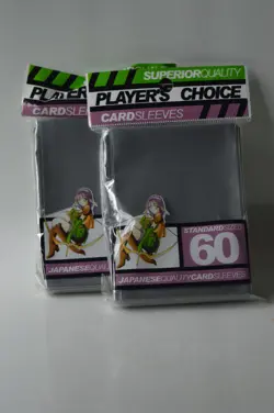 Player's Choice STANDARD CARD SLEEVES 60 Metallic Silver Factory Sealed - Image 1
