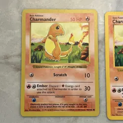 3 Pokemon Charmander Shadowless Base Set Card # 46/102 - Lot of 3 - Image 2