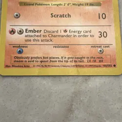 3 Pokemon Charmander Shadowless Base Set Card # 46/102 - Lot of 3 - Image 3