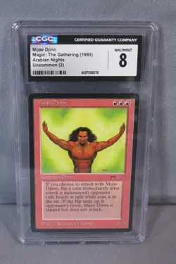 MIJAE DJINN Arabian Nights 1993 MTG Magic the Gathering Card Graded CGC 8 NM/M - Image 1