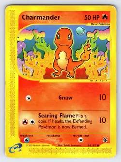 Charmander 98/165 2002 Expedition Pokemon Card TCG WOTC Vintage Nintendo - Mp - Image 1