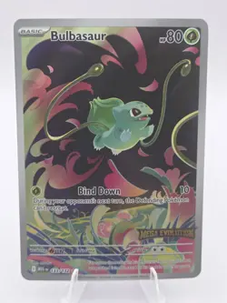 Pokemon TCG Bulbasaur Card 133/132 Mega Evolutions Stamped Promo English NM - Image 1