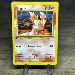 Slugma 82/105 Neo Destiny 1st Edition Pokemon Card Common NM - Image 1
