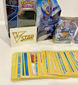 BLASTOISE V SWSH101 HOLO PROMO W/ 60 CARD V-BATTLE DECK & TIN CASE POKEMON TCG - Image 2