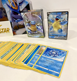 BLASTOISE V SWSH101 HOLO PROMO W/ 60 CARD V-BATTLE DECK & TIN CASE POKEMON TCG - Image 3