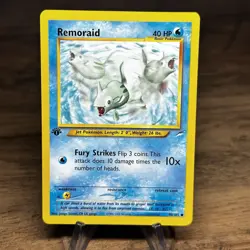 Remoraid 80/105 Common - 1st Edition Neo Destiny - Pokemon Card NM - Image 1