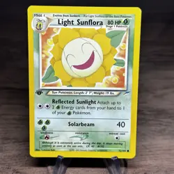 Pokemon Card - Light Sunflora 1st Edition Neo Destiny 72/105 Common NM - Image 1