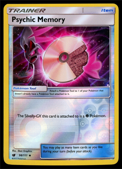 Pokemon Card Crimson Invasion Psychic Memory 98/111 Reverse Holo Uncommon - NM - Image 1