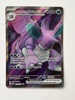 Pokemon TCG Team Rockets Nidoking EX Destined Rivals Card 216/182 NM - Image 1