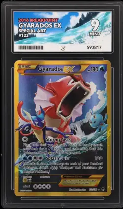 Pokemon Gyarados-EX Holo Card TCG Breakpoint 123/122 Secret ACE 9 MINT NOT PSA - Image 1