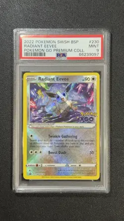 2022 Pokemon Radiant Eevee SWSH230 SWSH: Sword & Shield Promo Card Holo PSA 9 - Image 1