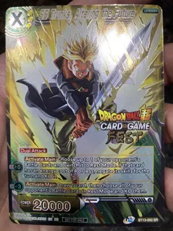 SS Trunks Altering the Future Dragon Ball Super Card Game FEST GOLD STAMP | NM - Image 1